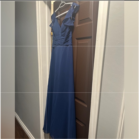 JJs House Navy Bridesmaid Dress *UNALTERED size 4* - Picture 8 of 8